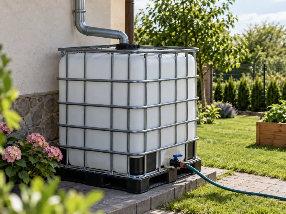 Cisterna za vodu 1000 litara za sakupljanje kišnice i zalivanje